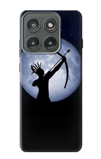 S3489 Indian Hunter Moon Hülle Schutzhülle Taschen für Motorola Edge (2025)