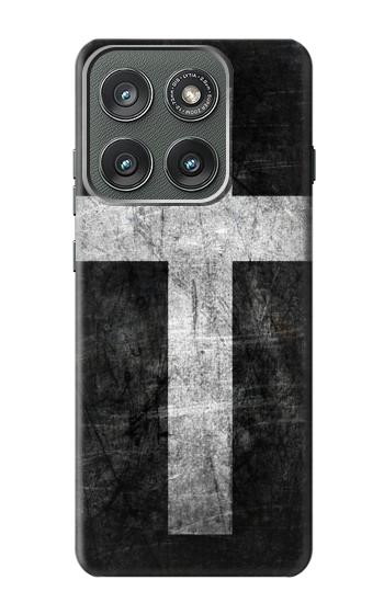 S3491 Christian Cross Hülle Schutzhülle Taschen für Motorola Edge (2025)