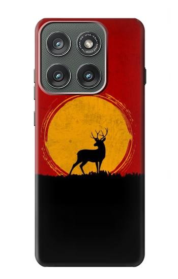 S3513 Deer Sunset Hülle Schutzhülle Taschen für Motorola Edge (2025)