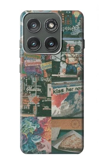 S3909 Vintage Poster Hülle Schutzhülle Taschen für Motorola Edge (2025)