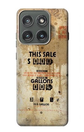 S3954 Vintage Gas Pump Hülle Schutzhülle Taschen für Motorola Edge (2025)