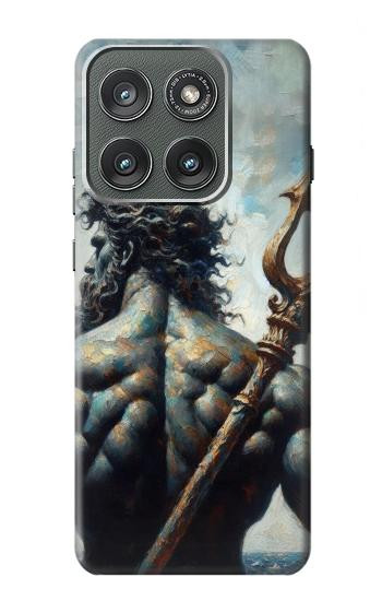 S4010 Poseidon Trident God of The Sea Hülle Schutzhülle Taschen für Motorola Edge (2025)