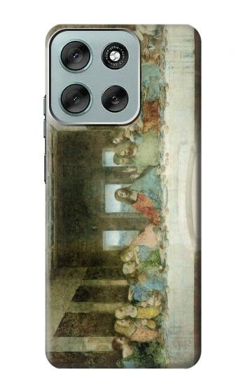 S0173 Leonardo DaVinci The Last Supper Hülle Schutzhülle Taschen für Motorola Moto G56