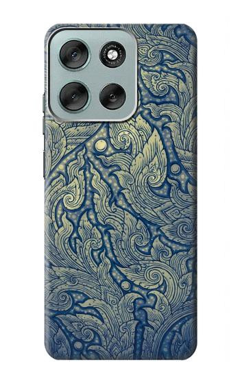 S0568 Thai Art Hülle Schutzhülle Taschen für Motorola Moto G56