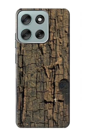 S0598 Wood Graphic Printed Hülle Schutzhülle Taschen für Motorola Moto G56