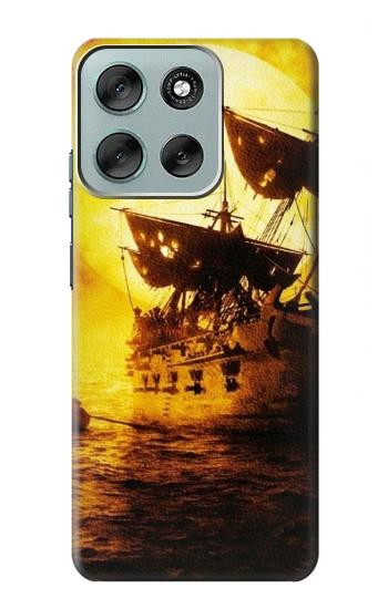 S0841 Pirates Black Pearl Hülle Schutzhülle Taschen für Motorola Moto G56