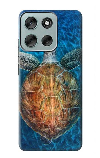 S1249 Blue Sea Turtle Hülle Schutzhülle Taschen für Motorola Moto G56 S1249 Blue Sea Turtle Hülle Schutzhülle Taschen für Motorola Moto G56