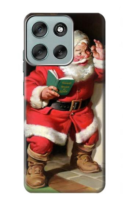 S1417 Santa Claus Merry Xmas Hülle Schutzhülle Taschen für Motorola Moto G56 S1417 Santa Claus Merry Xmas Hülle Schutzhülle Taschen für Motorola Moto G56