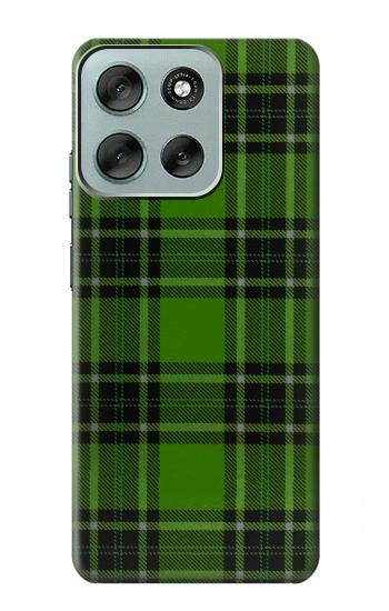 S2373 Tartan Green Pattern Hülle Schutzhülle Taschen für Motorola Moto G56