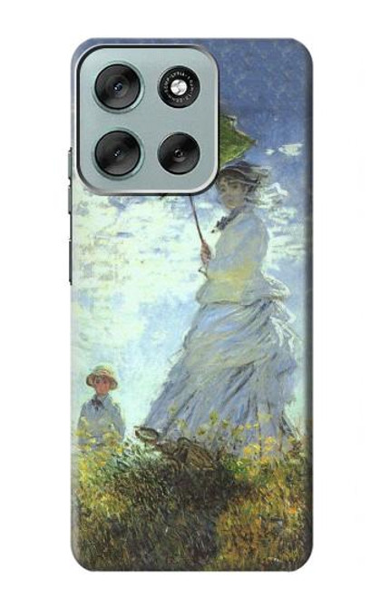 S2415 Claude Monet Woman with a Parasol Hülle Schutzhülle Taschen für Motorola Moto G56 S2415 Claude Monet Woman with a Parasol Hülle Schutzhülle Taschen für Motorola Moto G56