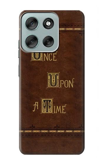 S2643 Once Upon A Time Book Hülle Schutzhülle Taschen für Motorola Moto G56