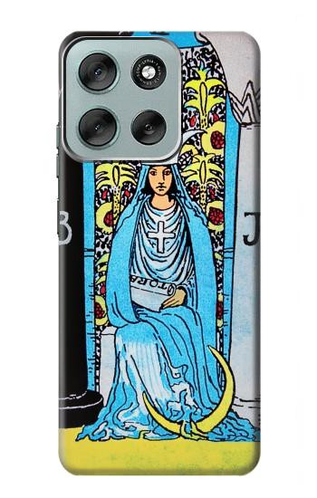 S2837 The High Priestess Vintage Tarot Card Hülle Schutzhülle Taschen für Motorola Moto G56