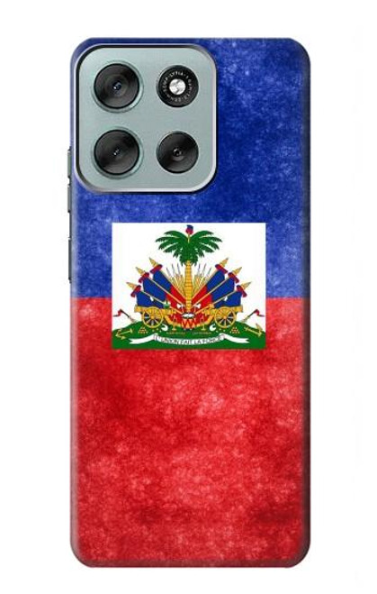 S3022 Haiti Flag Hülle Schutzhülle Taschen für Motorola Moto G56