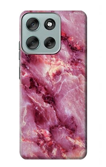S3052 Pink Marble Graphic Printed Hülle Schutzhülle Taschen für Motorola Moto G56