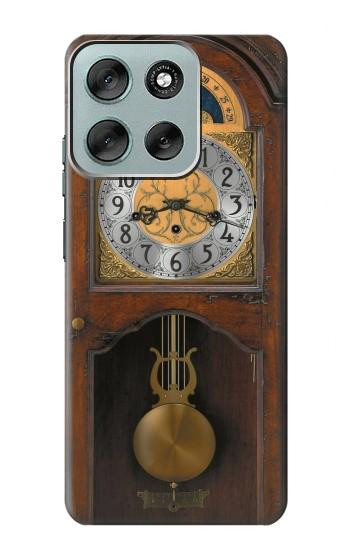 S3173 Grandfather Clock Antique Wall Clock Hülle Schutzhülle Taschen für Motorola Moto G56