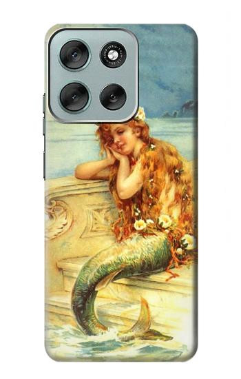 S3184 Little Mermaid Painting Hülle Schutzhülle Taschen für Motorola Moto G56