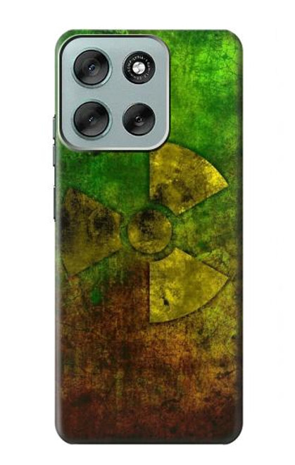 S3202 Radioactive Nuclear Hazard Symbol Hülle Schutzhülle Taschen für Motorola Moto G56