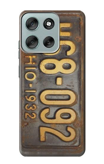 S3228 Vintage Car License Plate Hülle Schutzhülle Taschen für Motorola Moto G56