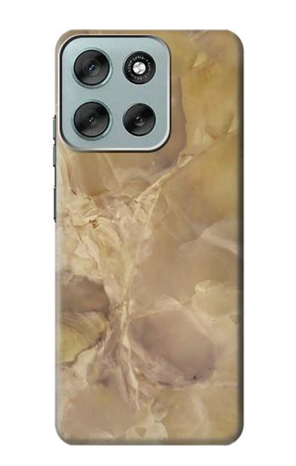 S3240 Yellow Marble Stone Hülle Schutzhülle Taschen für Motorola Moto G56