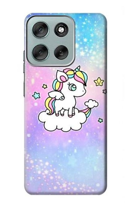 S3256 Cute Unicorn Cartoon Hülle Schutzhülle Taschen für Motorola Moto G56