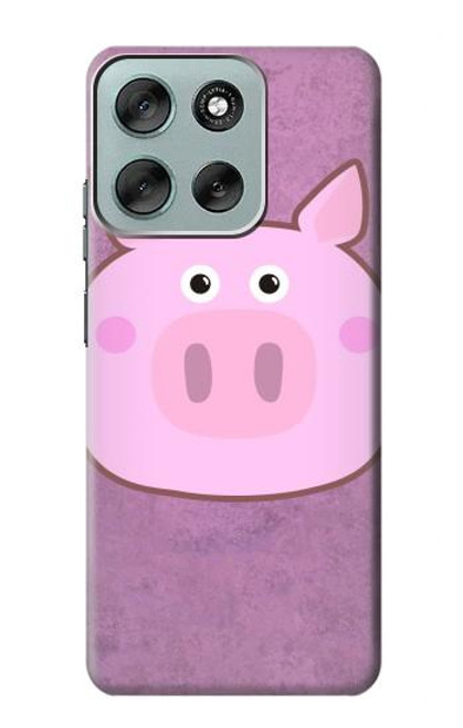 S3269 Pig Cartoon Hülle Schutzhülle Taschen für Motorola Moto G56