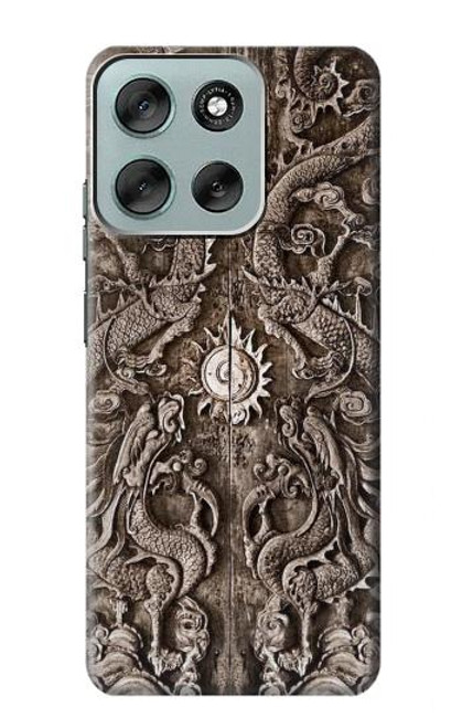 S3395 Dragon Door Hülle Schutzhülle Taschen für Motorola Moto G56 S3395 Dragon Door Hülle Schutzhülle Taschen für Motorola Moto G56