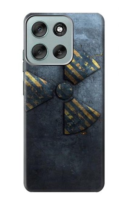 S3438 Danger Radioactive Hülle Schutzhülle Taschen für Motorola Moto G56