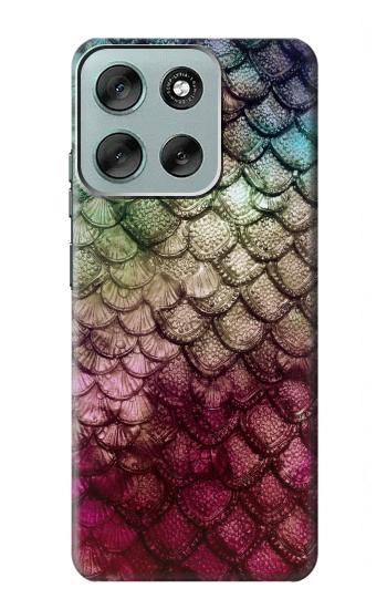 S3539 Mermaid Fish Scale Hülle Schutzhülle Taschen für Motorola Moto G56