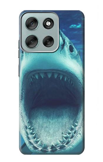 S3548 Tiger Shark Hülle Schutzhülle Taschen für Motorola Moto G56