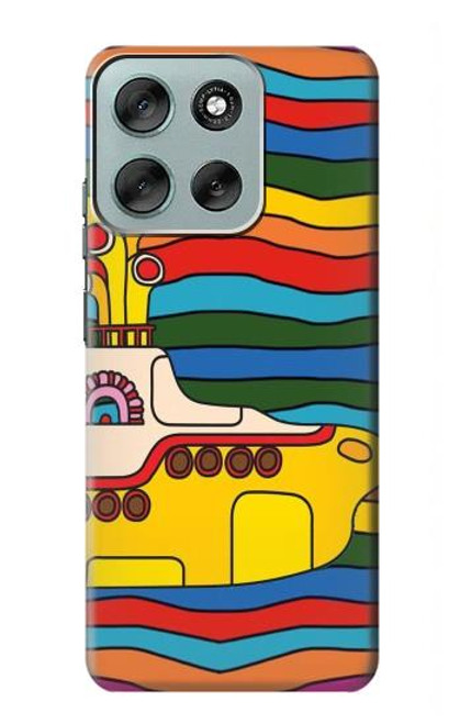 S3599 Hippie Submarine Hülle Schutzhülle Taschen für Motorola Moto G56