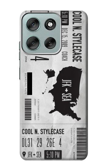 S3615 Airline Boarding Pass Art Hülle Schutzhülle Taschen für Motorola Moto G56