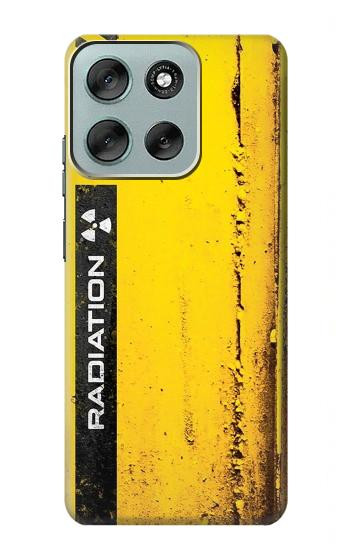 S3714 Radiation Warning Hülle Schutzhülle Taschen für Motorola Moto G56