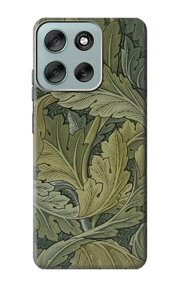 S3790 William Morris Acanthus Leaves Hülle Schutzhülle Taschen für Motorola Moto G56