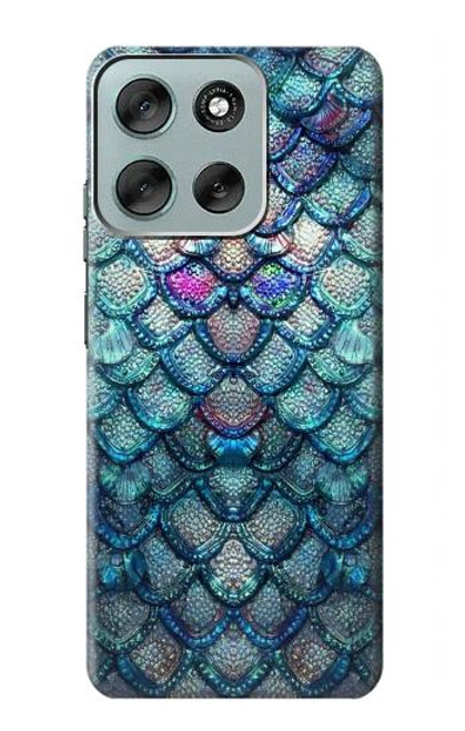 S3809 Mermaid Fish Scale Hülle Schutzhülle Taschen für Motorola Moto G56