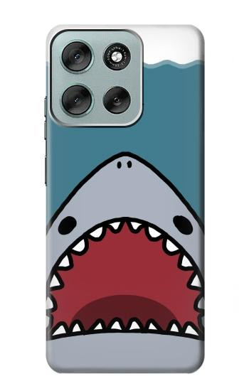S3825 Cartoon Shark Sea Diving Hülle Schutzhülle Taschen für Motorola Moto G56