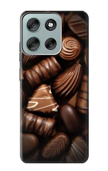 S3840 Dark Chocolate Milk Chocolate Lovers Hülle Schutzhülle Taschen für Motorola Moto G56