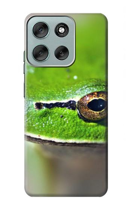 S3845 Green frog Hülle Schutzhülle Taschen für Motorola Moto G56