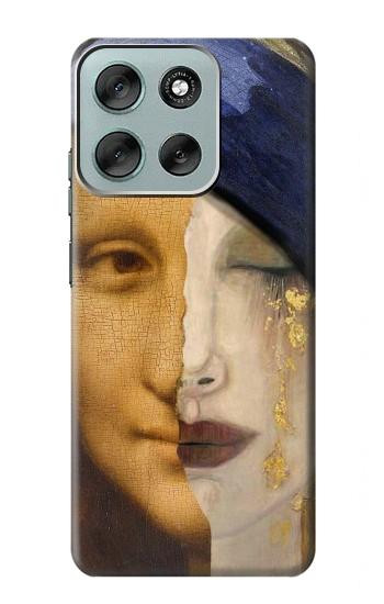 S3853 Mona Lisa Gustav Klimt Vermeer Hülle Schutzhülle Taschen für Motorola Moto G56