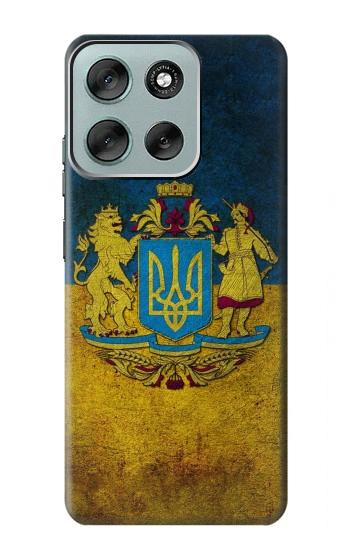 S3858 Ukraine Vintage Flag Hülle Schutzhülle Taschen für Motorola Moto G56