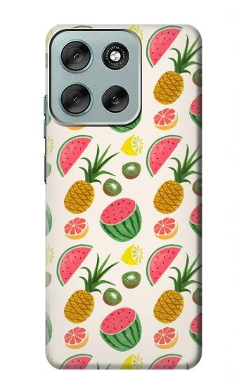 S3883 Fruit Pattern Hülle Schutzhülle Taschen für Motorola Moto G56