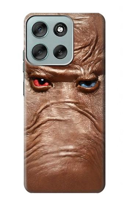 S3940 Leather Mad Face Graphic Paint Hülle Schutzhülle Taschen für Motorola Moto G56