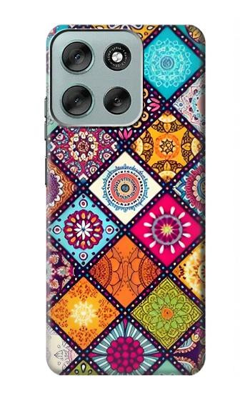 S3943 Maldalas Pattern Hülle Schutzhülle Taschen für Motorola Moto G56