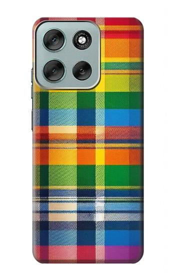 S3983 Fabric Texture LGBTQ Hülle Schutzhülle Taschen für Motorola Moto G56