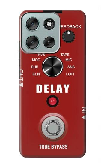 S4011 Red Guitar Analog Delay Graphic Hülle Schutzhülle Taschen für Motorola Moto G56