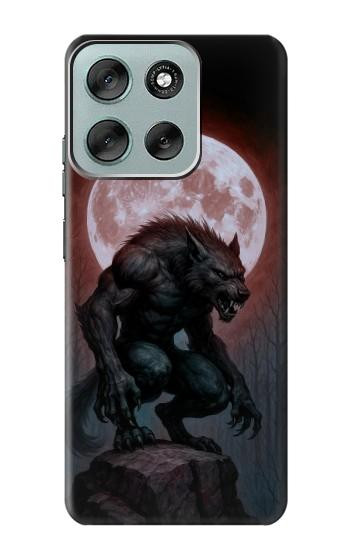 S4024 Werewolf Blood Moon Hülle Schutzhülle Taschen für Motorola Moto G56