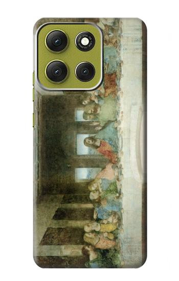 S0173 Leonardo DaVinci The Last Supper Hülle Schutzhülle Taschen für Motorola Moto G86