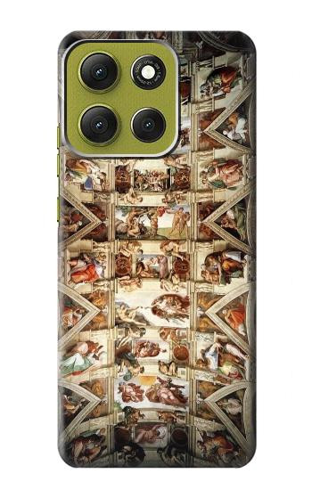 S0177 Michelangelo Chapel ceiling Hülle Schutzhülle Taschen für Motorola Moto G86