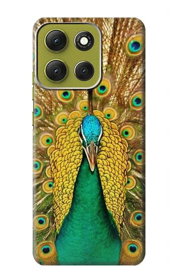 S0513 Peacock Hülle Schutzhülle Taschen für Motorola Moto G86