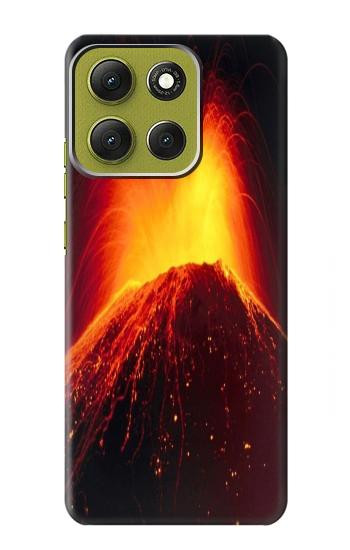 S0745 Volcano Lava Hülle Schutzhülle Taschen für Motorola Moto G86