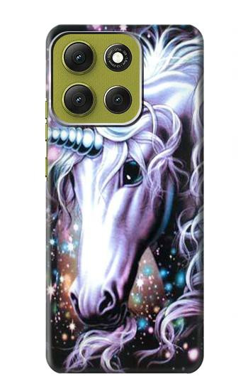 S0749 Unicorn Horse Hülle Schutzhülle Taschen für Motorola Moto G86